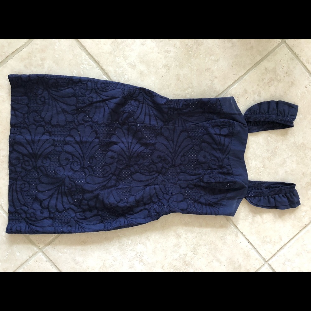 Navy Lilly Dress, very dressy and fun patterns